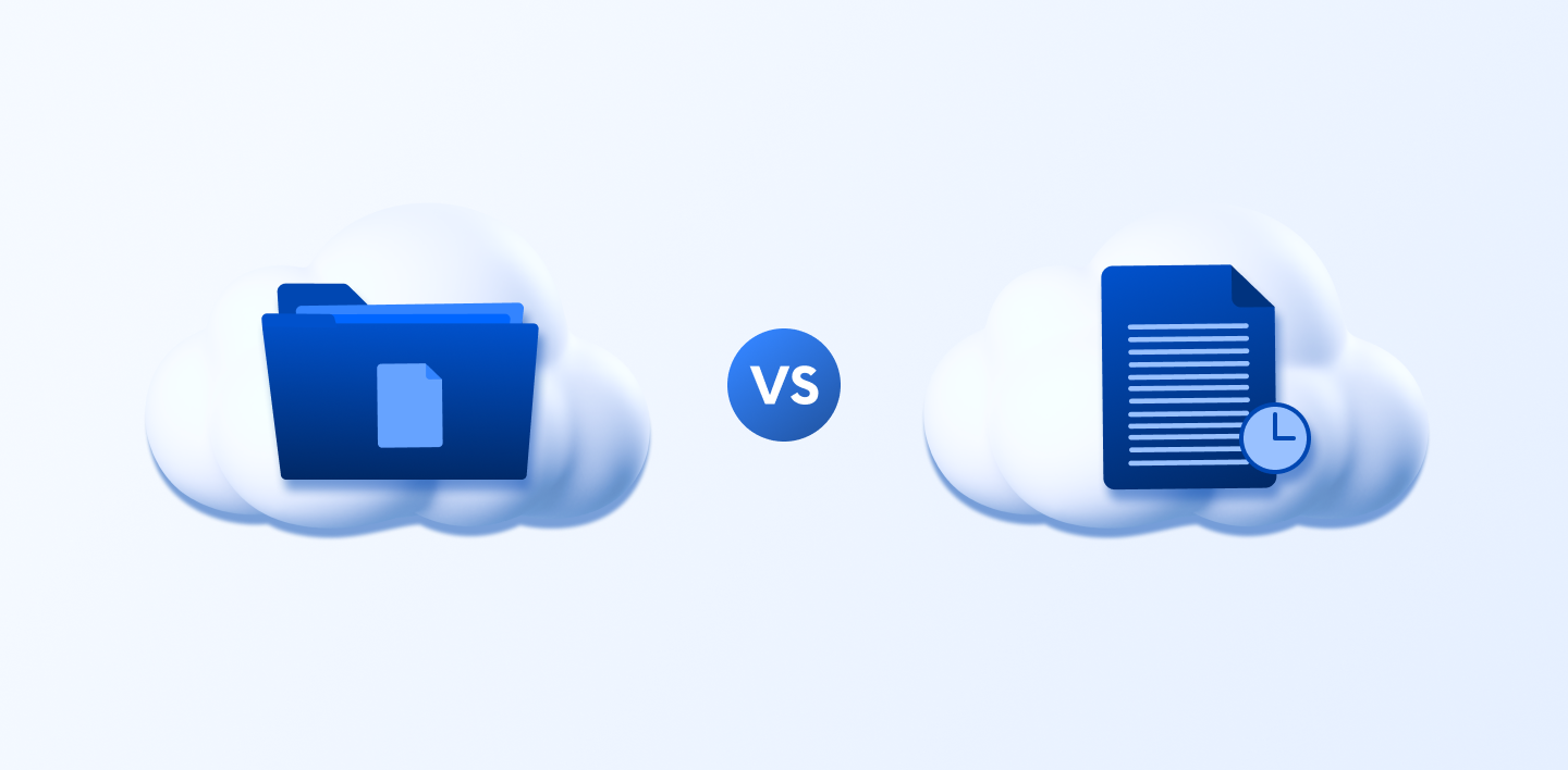クラウドバックアップメソッドの2種類は何ですか？
