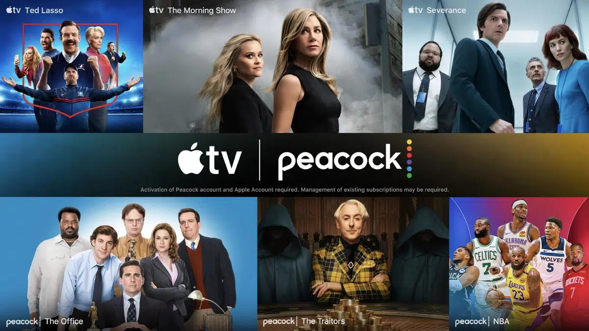 Apple と NBCUniversal、Apple TV と Peacock のバンドルを 30% 割引で発売