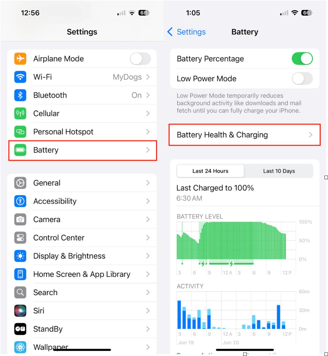 iPhoneでバッテリーの健康を確認する方法
