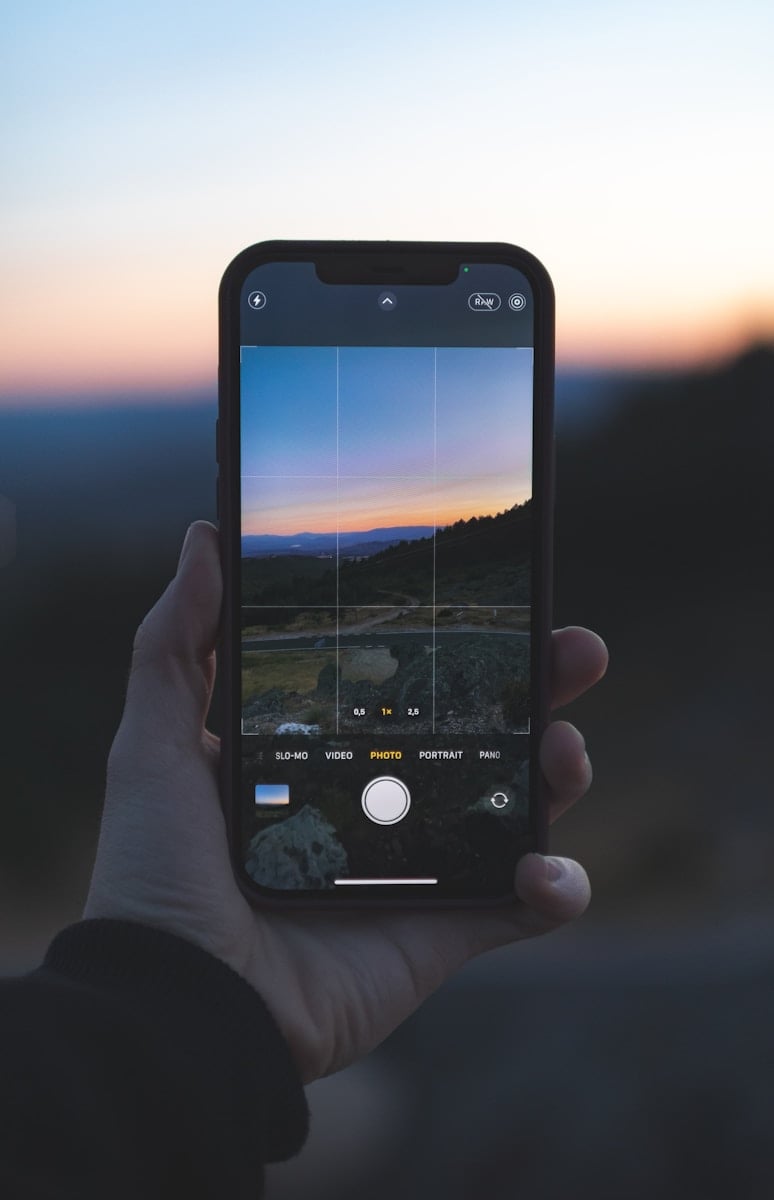 iPhoneのマニュアルフォーカスガイド（写真）