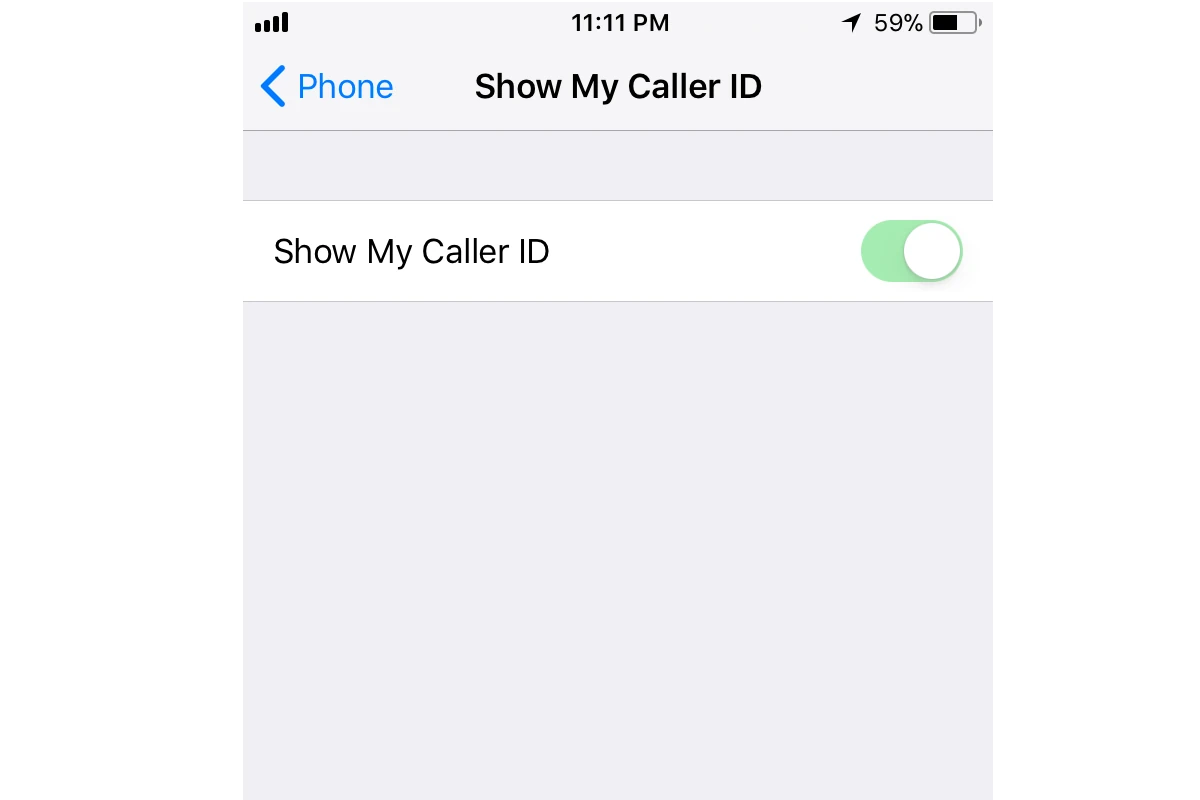iPhoneで発信者IDに表示されるのをブロックする方法